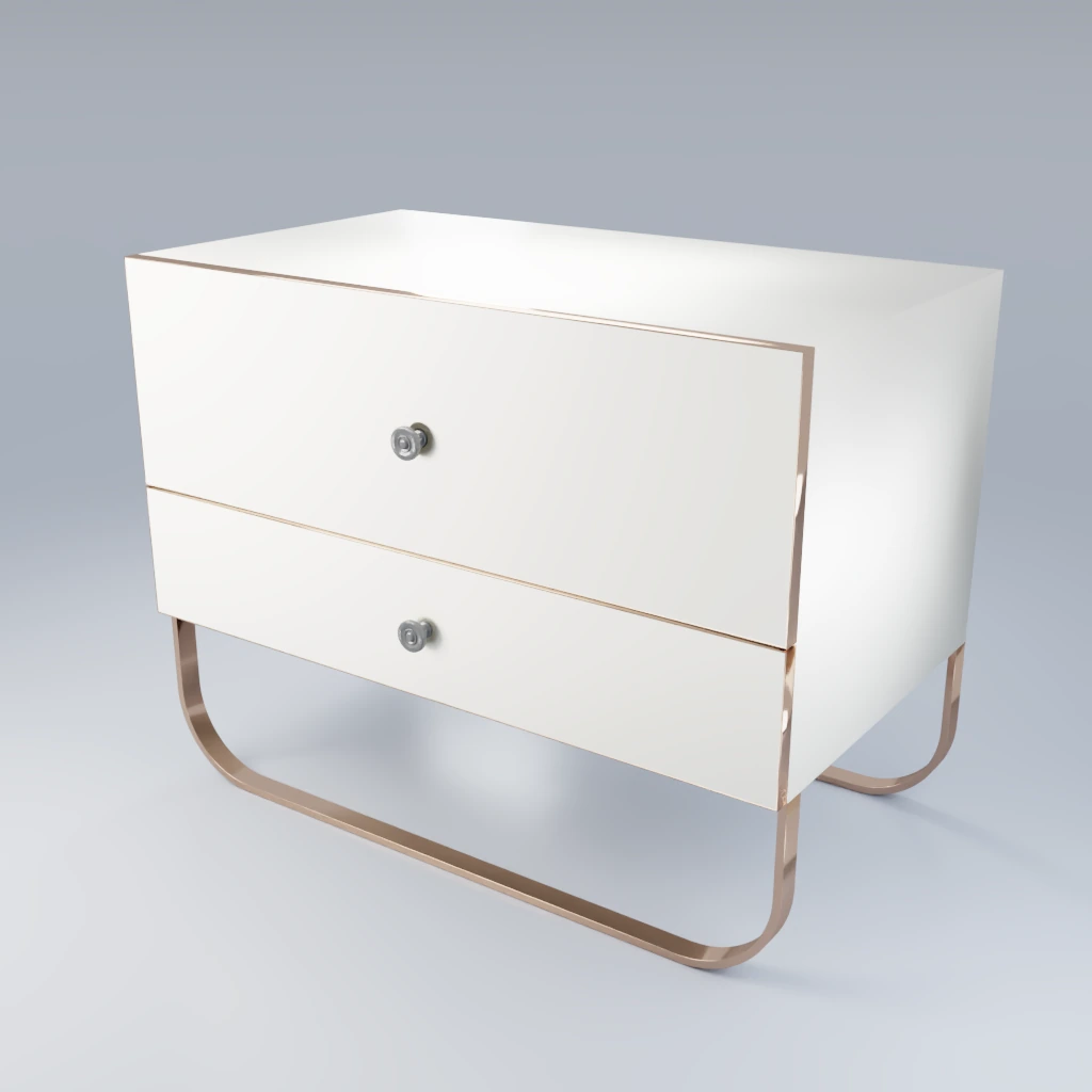 Nightstand articulated object asset