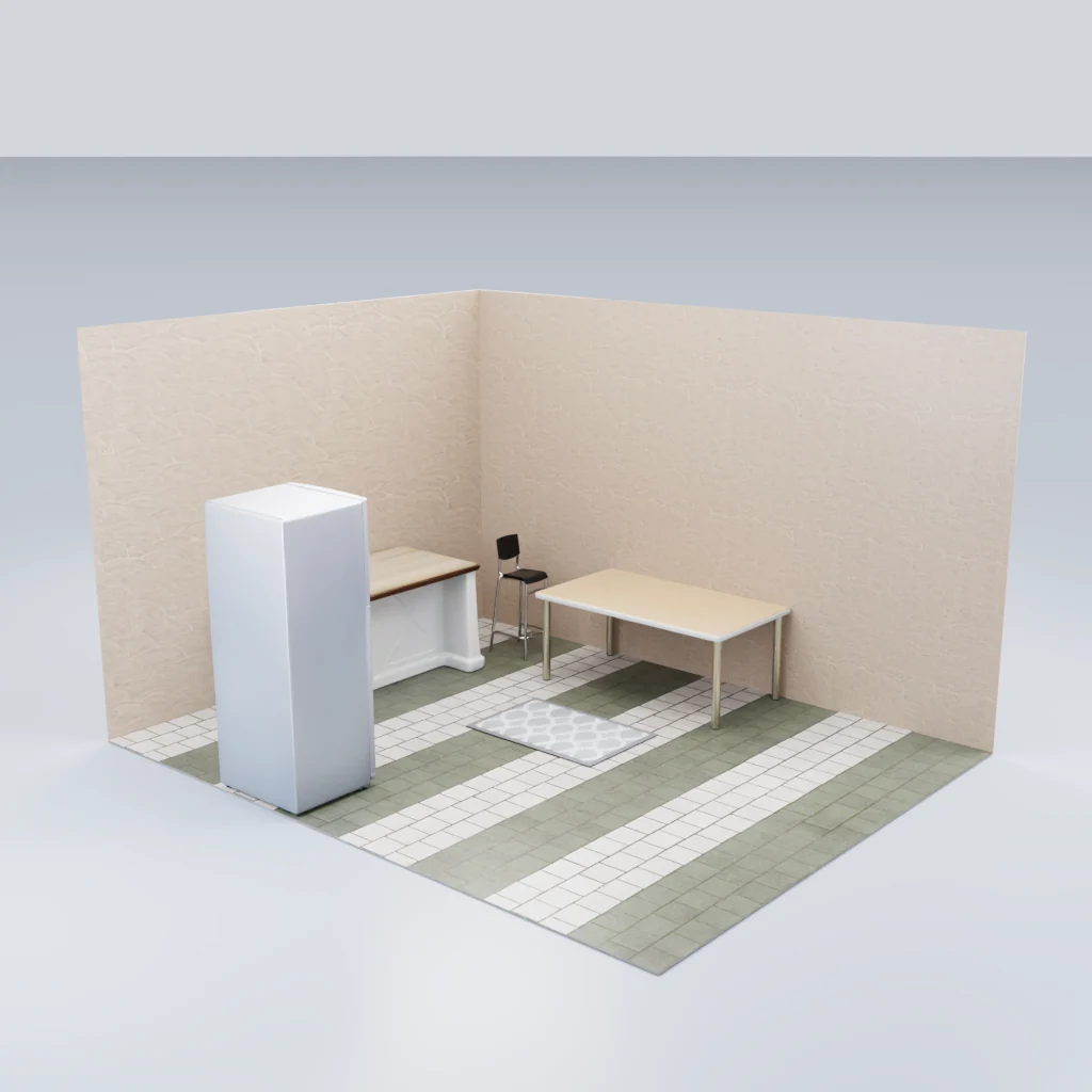 Kitchen scene asset example